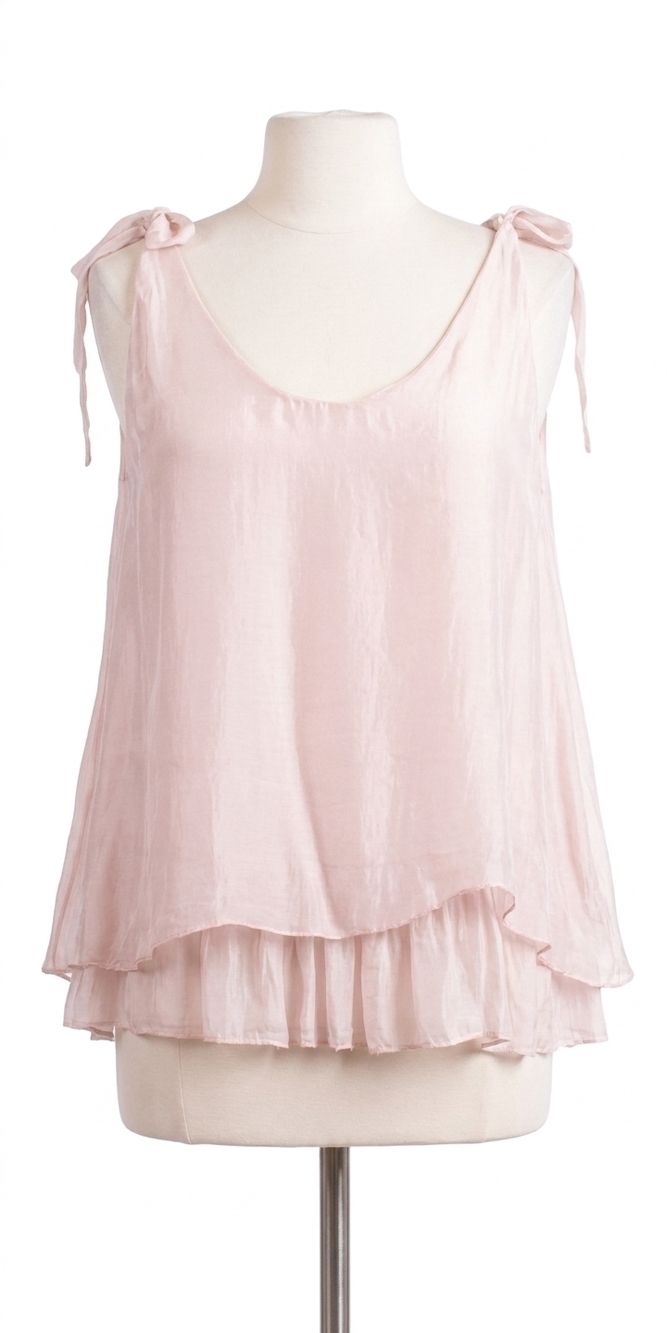 NEW GIGI MODA semilia scoop neck tank top in pink